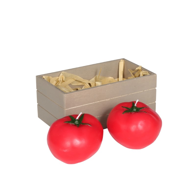 DULTON candle set of 2 E/Tomato